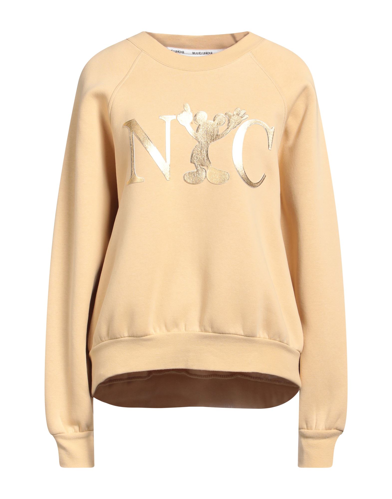 BRAND UNIQUE Sweatshirt Damen Beige von BRAND UNIQUE