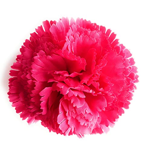 Claveles Flamenco Blumen Typisch andalusische Haarschmuck Damen Flamenco Blume Flamenco Nelke Haar April Messe und Roserien, Fuchsia Ø9cm von BRANDELIA