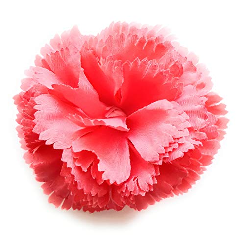 Claveles Flamenco Blumen Typisch andalusische Haarschmuck Damen Flamenco Blume Flamenco Nelke Haar April Messe und Roserien, Koralle Ø9cm von BRANDELIA