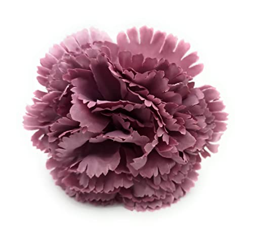 Claveles Flamenco Blumen Typisch andalusische Haarschmuck Damen Flamenco Blume Flamenco Nelke Haar April Messe und Rosmarinen, Dunkle Malve Ø9cm von BRANDELIA