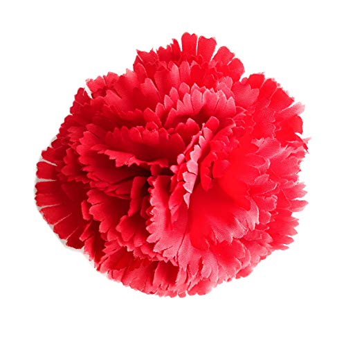 Claveles Flamenco Blumen Typisch andalusische Haarschmuck Damen Flamenco Blume Flamenco Nelke Haar April Messe und Rosmarinen, Rot Ø9cm von BRANDELIA