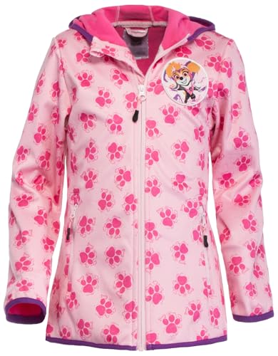 Brandsseller Mädchen Softshelljacke Outdoor Kinderjacke Regenjacke Winddicht mit Motiven im Stil von Paw Patrol 110/116 Blau von Brandsseller