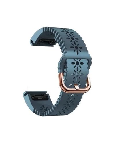 BRART 20 mm Silikon-Smartwatch-Armband für Garmin Fenix 7S 6S Pro, Schnellverschluss, einfache Roségoldschnalle, Armband für Fenix 5S/5S Plus Zubehör, 20 mm, Achat von BRART