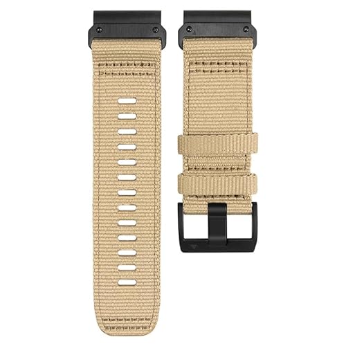 BRART 22 x 26 mm Canvas-Armband für Garmin Tactix 7 7Pro Edition Armbänder Armband Fenix 7X 7 6X 6 Pro 5X 5 Plus 3 HR Epix MK2 Uhrenarmband, 26 mm, Achat von BRART