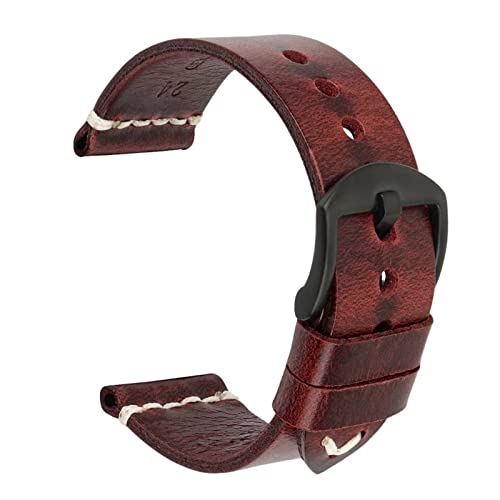 BRART Handgefertigtes Uhrenarmband aus Rindsleder, Vintage-Stil, 20 mm, 21 mm, 22 mm, 23 mm, 24 mm, 24 mm, Achat von BRART