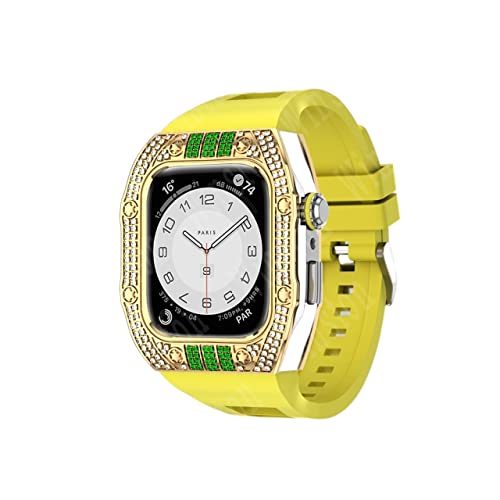 BRART Luxus-Diamanten-Gehäuse-Modifikationsset, Metallrahmen-Lünette für Apple Watch Band 7, 44 mm, 45 mm, Armband für iWatch 7, 6, 5, 4, Set, 45mm For 8/7, Achat von BRART