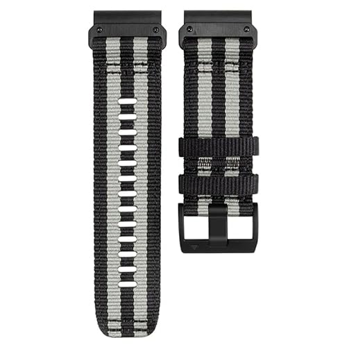 BRART Uhrenarmband für Garmin Tactix Delta Bravo Fenix 7X 7 6X 6 Pro 5X Plus 3 HR Canvas-Band Zubehör Armband Correa, 26 mm, Achat von BRART