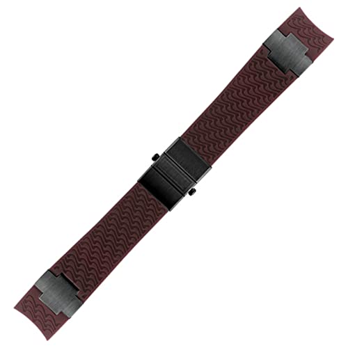 BRART Wasserdichtes Uhrenarmband für Ulysse Nardin, Silikon-Gummi-Uhrenarmband, Sport-Armband, Ersatzzubehör, Teile, 22 mm, Achat von BRART