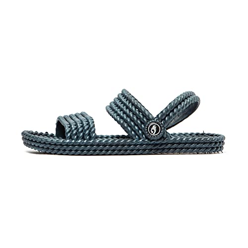 Brasileras Damen Zehensandalen mit rutschfester Sohle bequem schuhe für strand/schwimmbad/stadt navy blau 39 EU von Brasileras