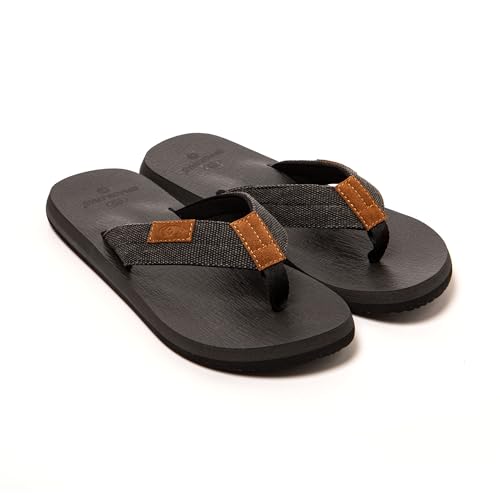 BRASILERAS Herren Zehensandalen mit Rutschfester Sohle bequem Schuhe für Strand/Schwimmbad/Stadt schwarz 43 EU BRASILERAS Herren Zehensandalen mit Rutschfester Sohle bequem Schuhe für Strand/Schwimmbad/Stadt schwarz 43 EU von BRASILERAS