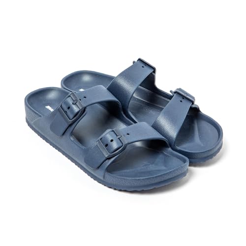 BRASILERAS Zehensandalen Herren Damen Rutschfester Sohle bequem Schuhe Strand/Schwimmbad/Stadt dunkelblau 44 EU von BRASILERAS