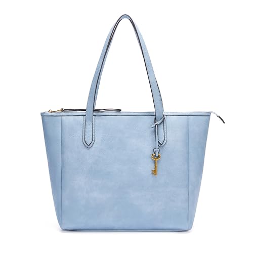 BRASS TACKS Leathercraft Tote Handtaschen für Damen Große Kapazität PU Leder Damen Schultertaschen Blau, blau, 13.2" L x 12.4" H x5.5 W von BRASS TACKS Leathercraft