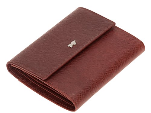 BRAUN BÜFFEL Damen Geldbörse aus Leder Modell Pirana, Terra, Magic + Schlüßeletui Leder (Pirana Cognac 068) von BRAUN BÜFFEL