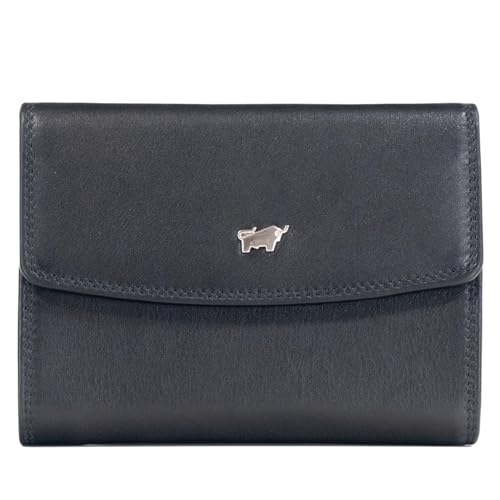 BRAUN BÜFFEL Herren Geldbörse aus echtem Rindsleder Golf mit RFID Schutz - Bügelbörse mit 8 Kartenfächern - Edles Schwarz von BRAUN BÜFFEL