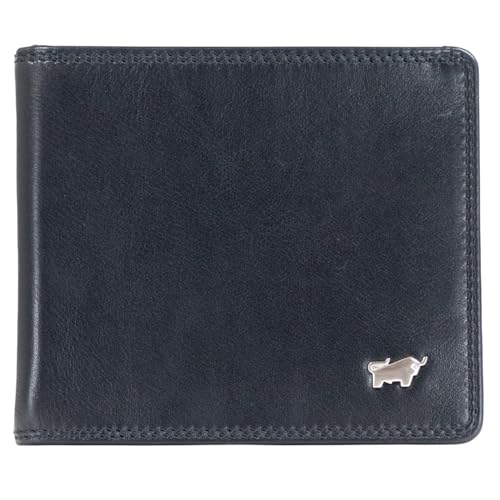 BRAUN BÜFFEL Herren Geldbörse aus echtem Rindsleder Golf mit RFID Schutz - Dollarclip mit 8 Kartenfächern - Edles Schwarz von BRAUN BÜFFEL