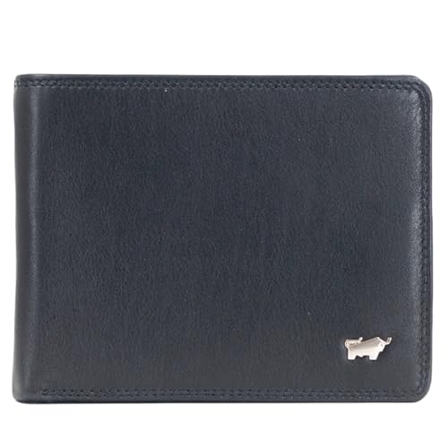 BRAUN BÜFFEL Herren Geldbörse aus echtem Rindsleder Golf mit RFID Schutz - Zetilose Geldbörse mit 12 Kartenfächern - Edles Schwarz von BRAUN BÜFFEL