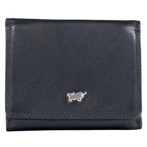 BRAUN BÜFFEL Herren Geldbörse aus echtem Rindsleder Golf mit RFID Schutz - Zetilose Geldbörse mit 2 Kartenfächern - Edles Schwarz von BRAUN BÜFFEL