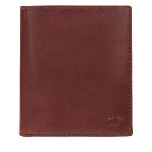 BRAUN BÜFFEL - Herren RFID Geldbörse Hochformat Arezzo - 11 Kartenfächer aus echtem Rindleder Schlichtes Design - Edles Tabak von BRAUN BÜFFEL