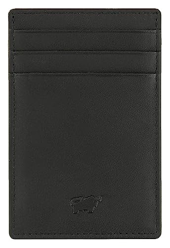 BRAUN BÜFFEL Kartenetui mit Geldklammer Arizona 2.0 - Kartenhalter aus echtem Leder - 4 Kartenfächer - Schwarz von BRAUN BÜFFEL