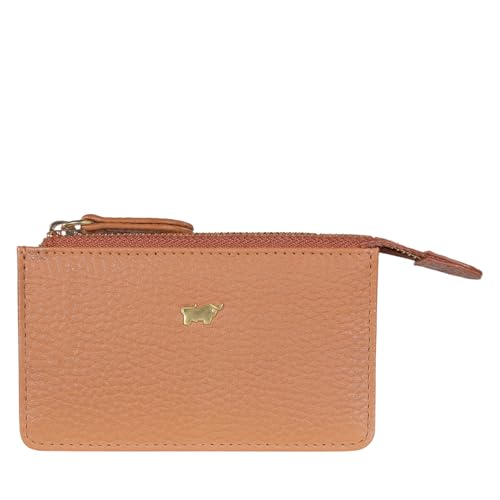 BRAUN BÜFFEL - Schlüsseletui aus feingenarbtem Rindsleder ASTI - Geräumige Schlüsseltasche mit Reißverschluss und 2 Schlüsselringen - Edles Cognac von BRAUN BÜFFEL