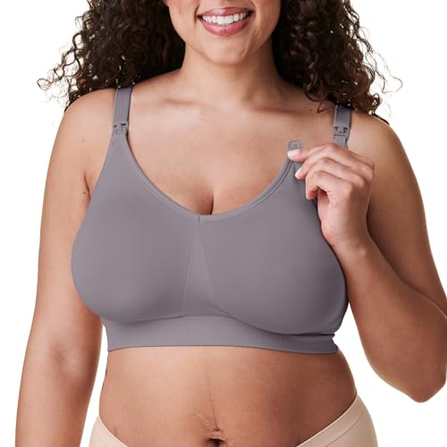 BRAVADO! DESIGNS Body Silk Seamless Nursing Bra Sustainable (as3, Alpha, m, Regular, Regular, Silver Belle) von BRAVADO! DESIGNS