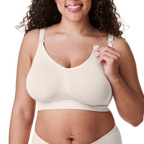 Bravado Designs Body Silk Seamless Nursing Bra Sustainable (as3, Alpha, l, Regular, Regular, Antique White) von Bravado Designs