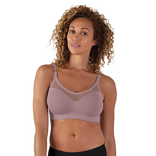 BRAVADO! DESIGNS Sculpt Sheer Seamless and Wireless Everyday Bra Mesh Accent Cup B bis F Cups, Dawn, L von BRAVADO! DESIGNS