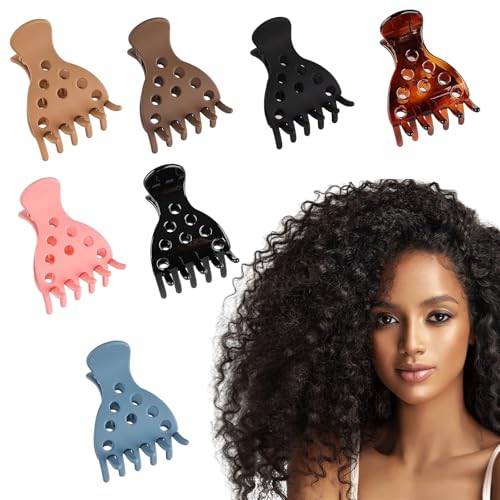 7 Stück Wurzellifting-Haarklammern für Volumen, Volumizing Krallen Klemmen für lockiges Haar, Flauschige und Lockiges Haar Wurzel Clips für Mädchen Frauen (Mehrfarbige-B) von BRAVIKERLY