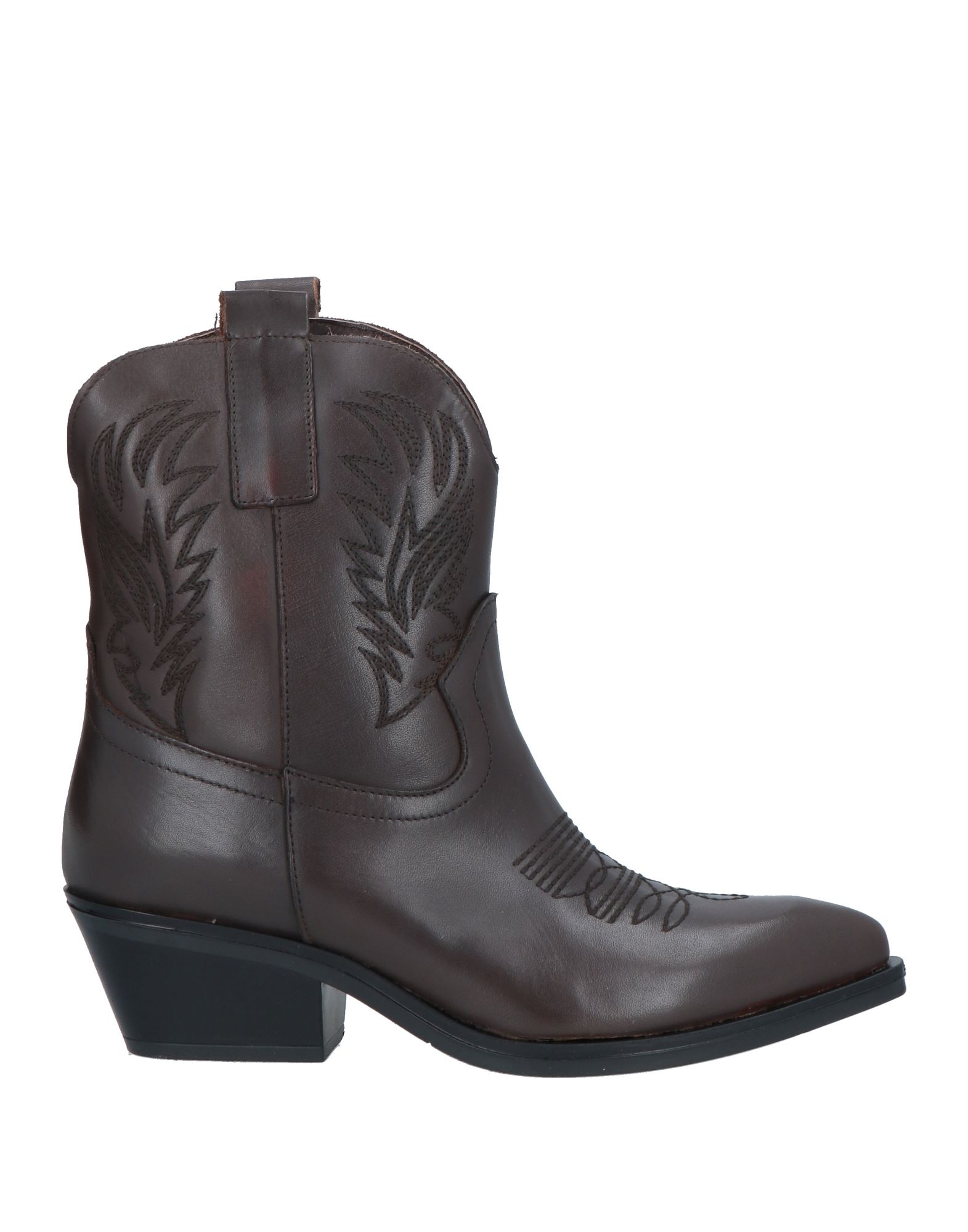 BRAWN'S Stiefelette Damen Dunkelbraun von BRAWN'S