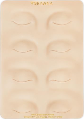 BRAWNA 3D-Augenbrauen-PMU-Übungshaut – Eyeliner-Übungshaut – 4 verschiedene Formen – PMU Supplies von BRAWNA