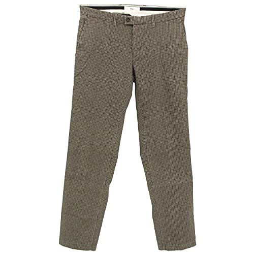 BRAX, Fey Chino, Herren Jeans Hose Twillstretch Brown Kariert D 48 W 33 L 32 von BRAX