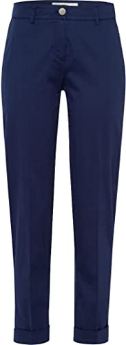 BRAX Damen Chinohose Style Maron Slim Fit, verkürzt, Dehnbund Indigo blau - 38 von BRAX