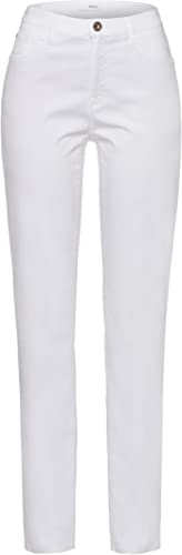 BRAX Damen Feminine Fit Stoffhose Style Carola Smart Cotton Stretch, Weiß (White 99), 38L von BRAX