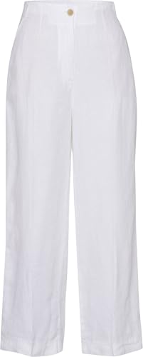 BRAX Damen Leinenhose Style Maine S White Weiss - 40 von BRAX