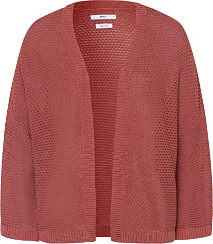 BRAX Damen Stijl Alina garen Mix Fancy Structuur Pullover, Rot (Malve 43), 38 EU von BRAX