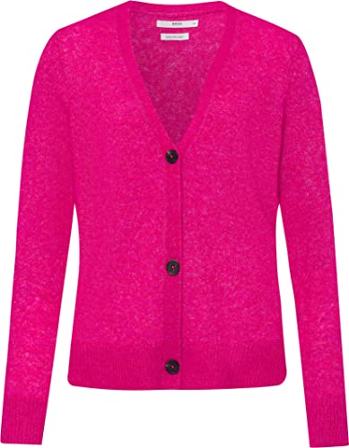 BRAX Damen Style Alicia ALPAKA Mix SOLID Cardigan Strickjacke, Orchid, 40 von BRAX