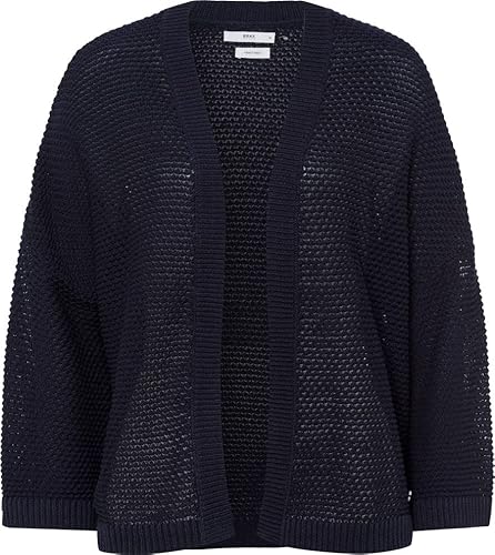 BRAX Damen Style Alina Yarn Mix Fancy Structure Pullover, Navy, 48 EU von BRAX