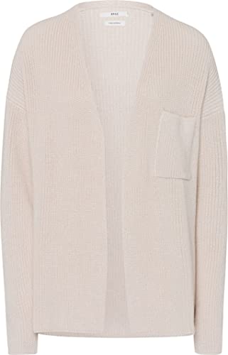 BRAX Damen Style Amelia Pique Polo SOLID Poloshirt aus Baumwolle Polohemd, Hemp, 46 von BRAX