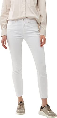 BRAX Damen Style Ana Push Up-effect verkorte Five-Pocket Skinny Jeans, Weiß, 36W / 32L EU von BRAX