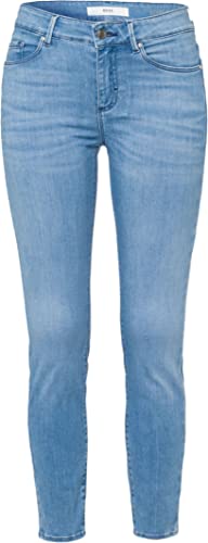 BRAX Damen Style Ana S Push up-Effekt verkürzte Five-Pocket Skinny Jeans, Used Summer Blue, 26W / 32L von BRAX