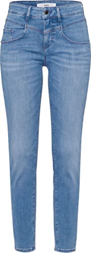 BRAX Damen Style Ana Sensation Push Up - Blue Planet With Zipper Jeans, Used Summer Blue, 27W / 30L EU von BRAX