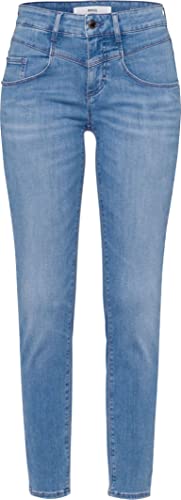 BRAX Damen Style Ana Sensation Push Up - Blue Planet With Zipper Jeans, Used Summer Blue, 31W / 30L EU von BRAX