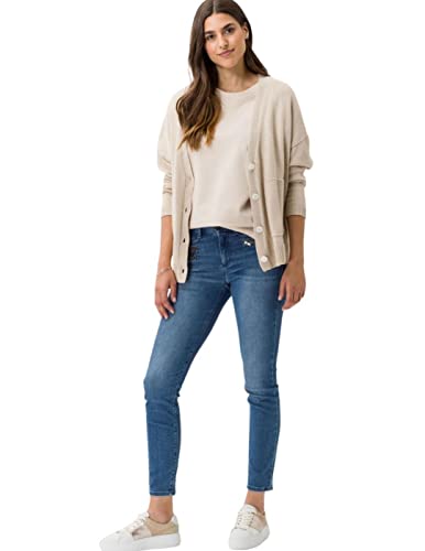 BRAX Damen Style Ana Sensation nachhaltige Five-Pocket-Röhrenjeans mit Push up-Effekt Jeans, Used Water Blue, 32W / 32L von BRAX