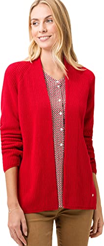 BRAX Damen Style Anique Strickjacke, Rot (Ruby Red 42), 44 von BRAX