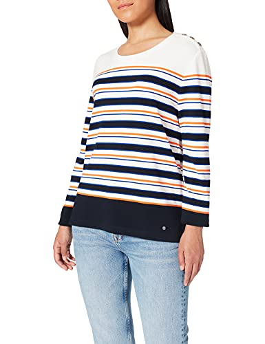 BRAX Damen Style Bobbie Leichter Sweatringel Sweatshirt, Navy, 44 von BRAX