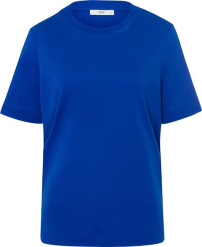 BRAX Damen Style CIRA Interlock Light T-Shirt, Inked Blue, 38 von BRAX