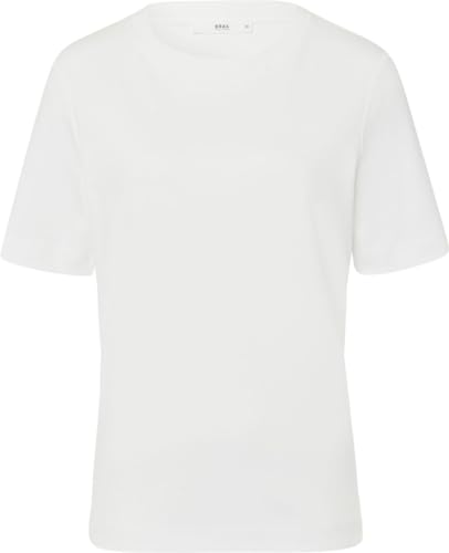 BRAX Damen Style CIRA Interlock Light T-Shirt, Offwhite, 36 von BRAX