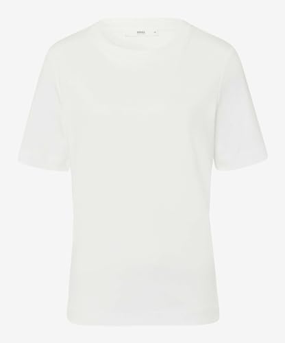 Brax Damen Style CIRA Interlock Light T-Shirt, Offwhite, 38 von BRAX