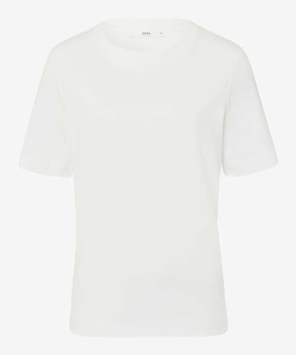 BRAX Damen Style CIRA Interlock Light T-Shirt, Offwhite, 40 von BRAX