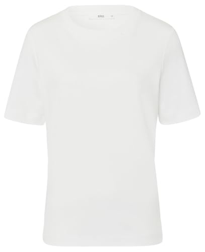 BRAX Damen Style CIRA Interlock Light T-Shirt, Offwhite, 40 von BRAX